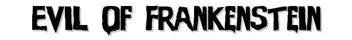 Evil Of Frankenstein font